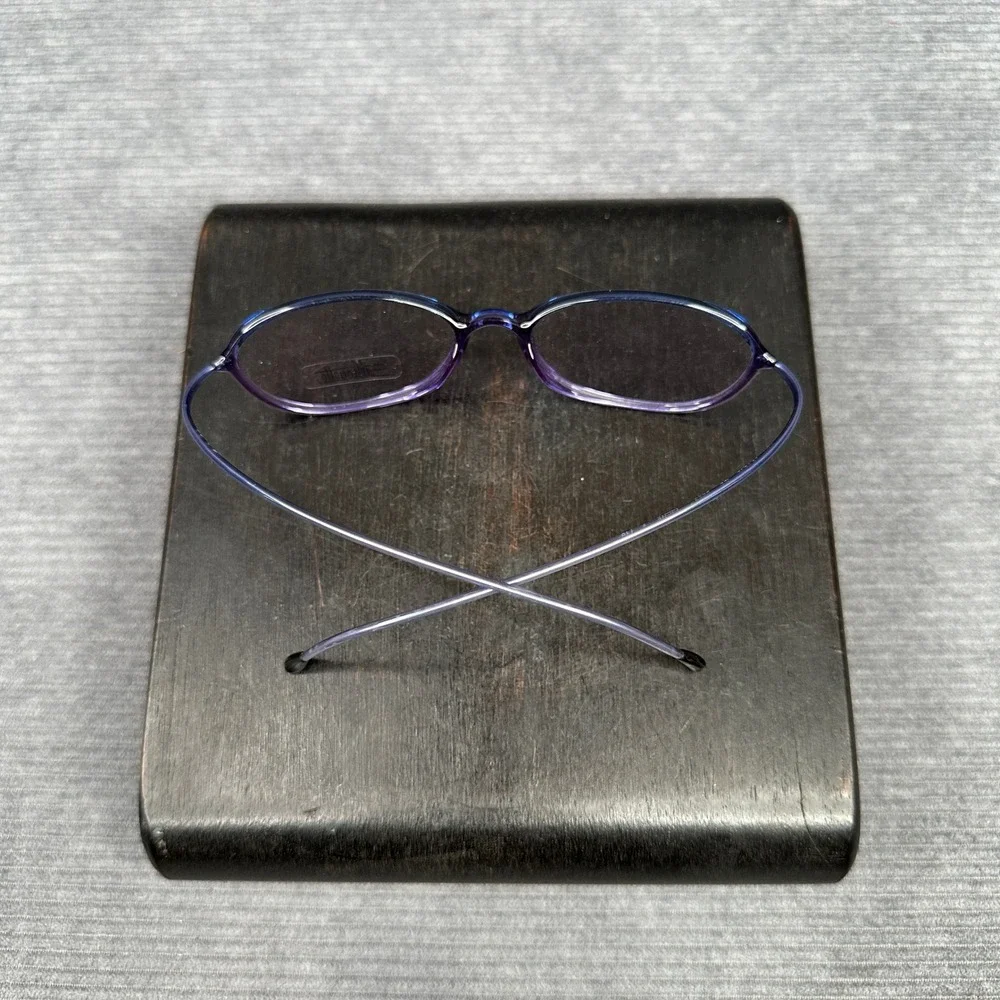 Silhouette SPX M 1946 Eyeglasses Purple Blue Oval Frames Austria 47-15-140